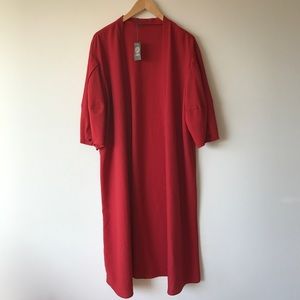 Vince Camuto Red Kimono Topper
